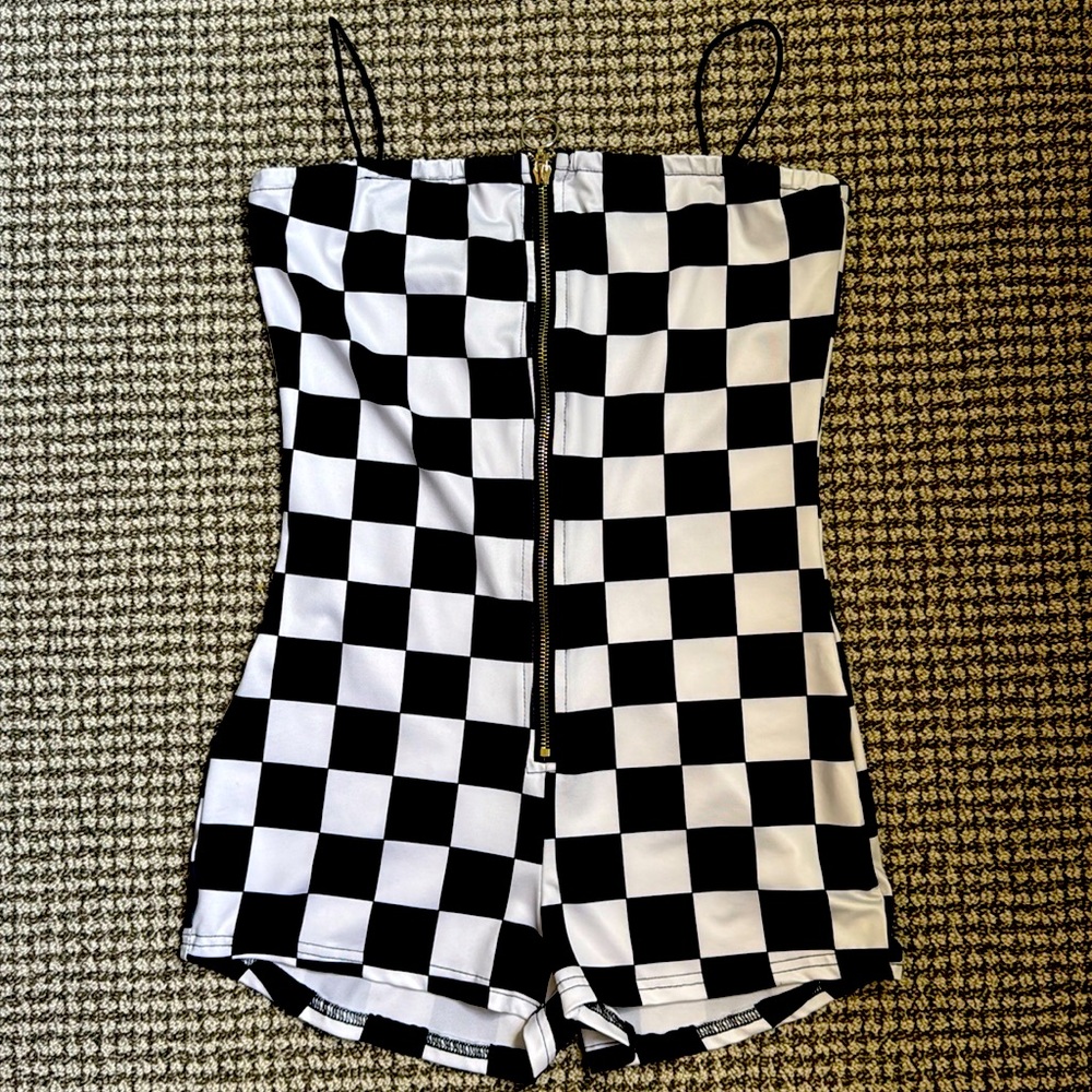 RETRO CHECKERED ROMPER